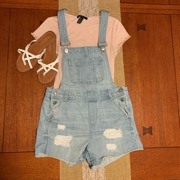 H&M Pants - H&M Denim Overall Shorts